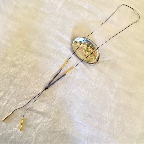 Gorjana Adjustable Iolite Convertible Choker Necklace Focus - Picture 2 of 11